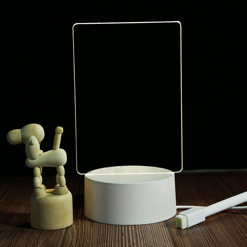 3D Message Board Night Light: DIY Handwriting Tablet Lamp with USB