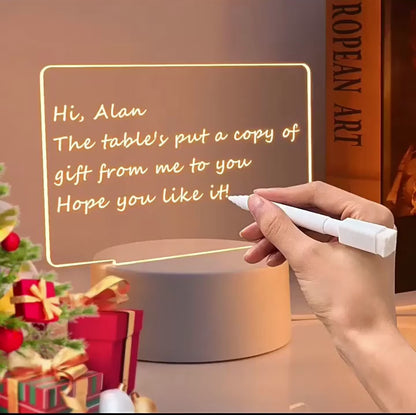 3D Message Board Night Light: DIY Handwriting Tablet Lamp with USB