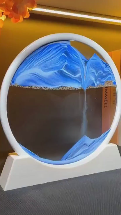 3D Quicksand Painting Hourglass: Artistic Ornament for Home & Office Decor